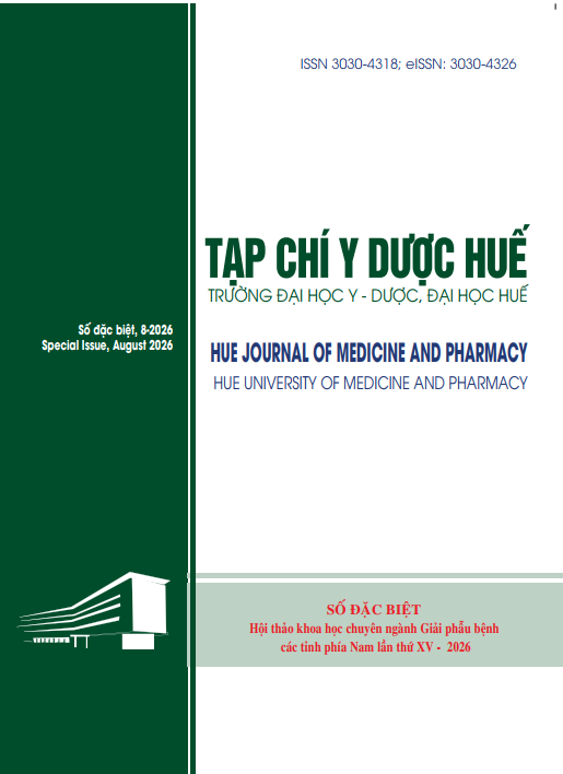 Tập 16 Số S-2 (2026): Số đặc biệt Hội thảo khoa học chuyên ngành Giải phẫu bệnh các tỉnh phía Nam lần thứ XV - 2026